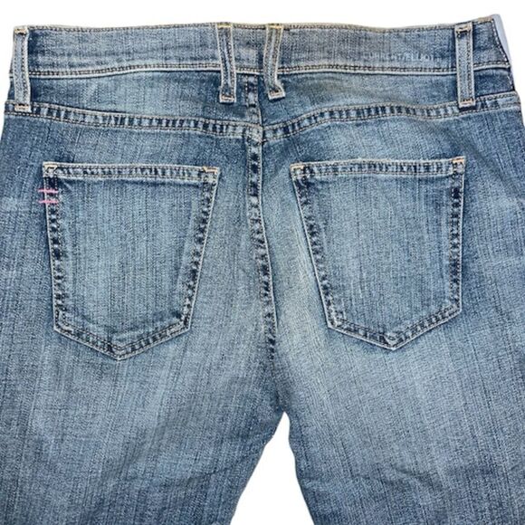 Current/Elliott X Hatch Distressed Cropped Denim Maternity Jeans - Picture 4 of 6